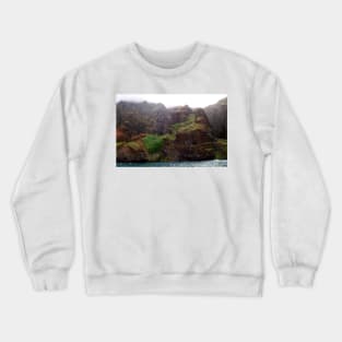 Rugged Na Pali Coast and Mountains on Kauai - Hawaii Crewneck Sweatshirt